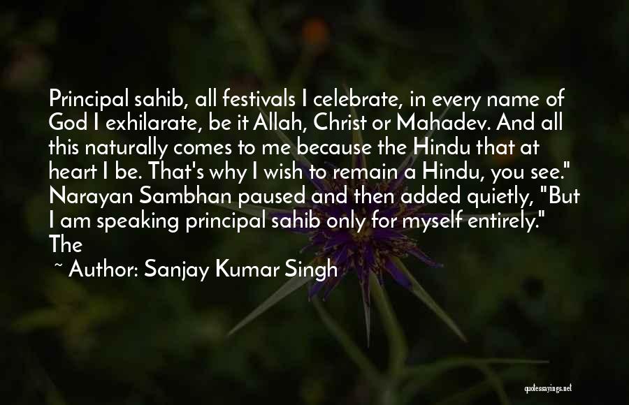 Hindu God Quotes By Sanjay Kumar Singh