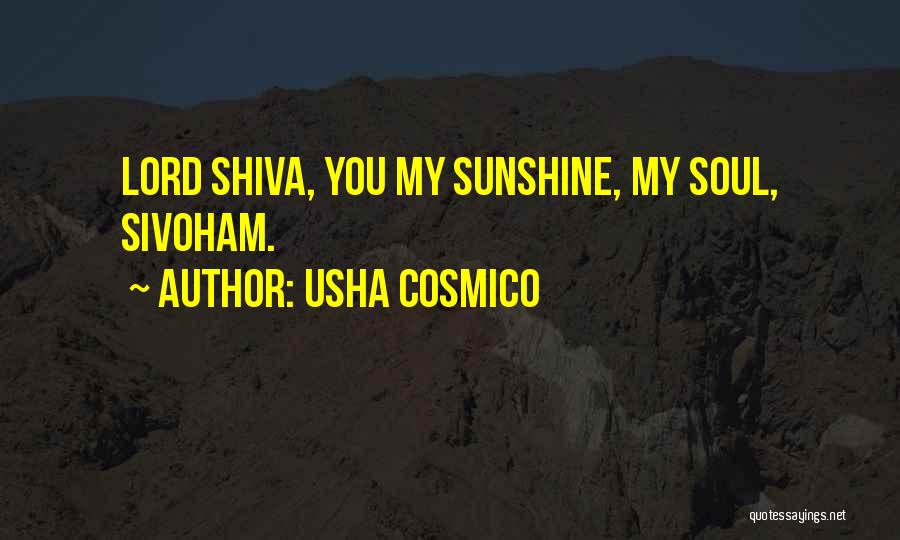 Hindu God Quotes By Usha Cosmico