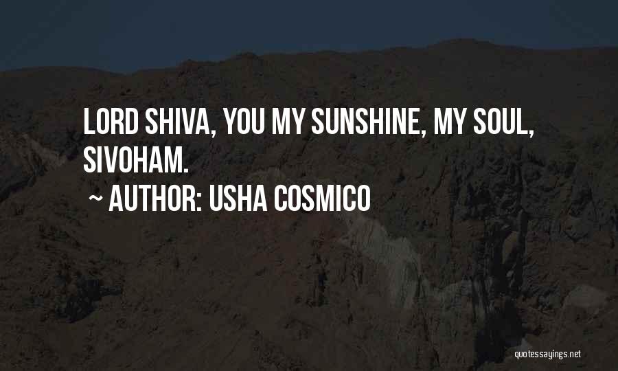 Hindu Quotes By Usha Cosmico