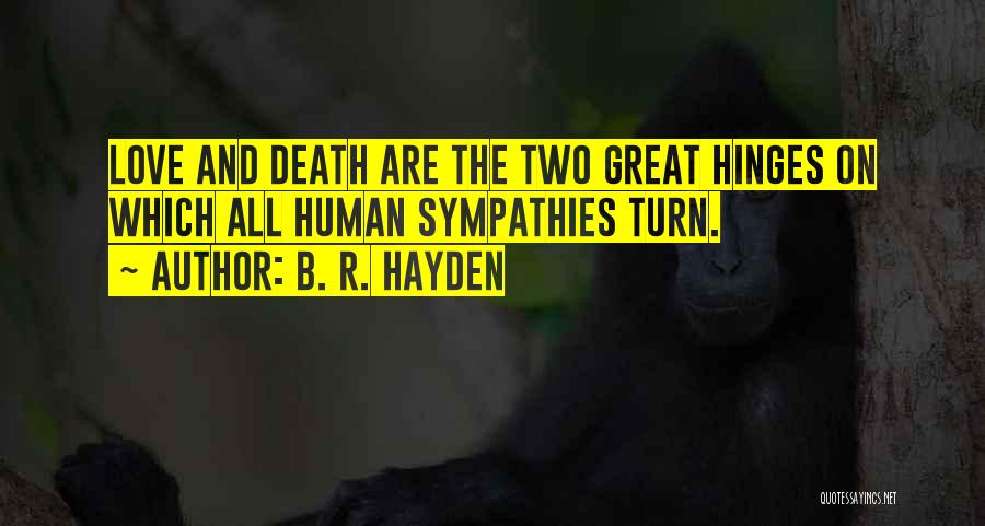 Hinges Quotes By B. R. Hayden