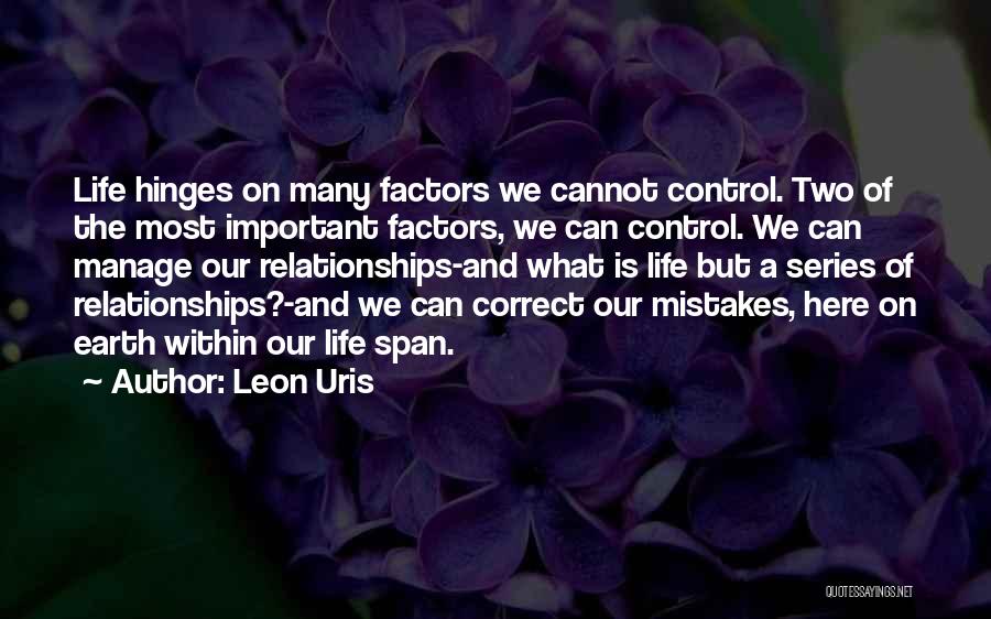 Hinges Quotes By Leon Uris