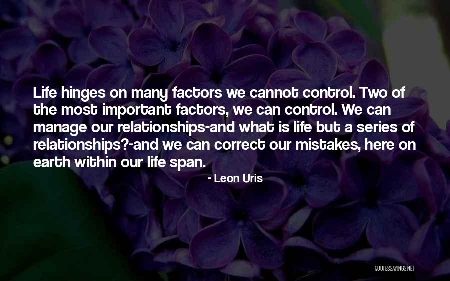 Hinges Quotes By Leon Uris