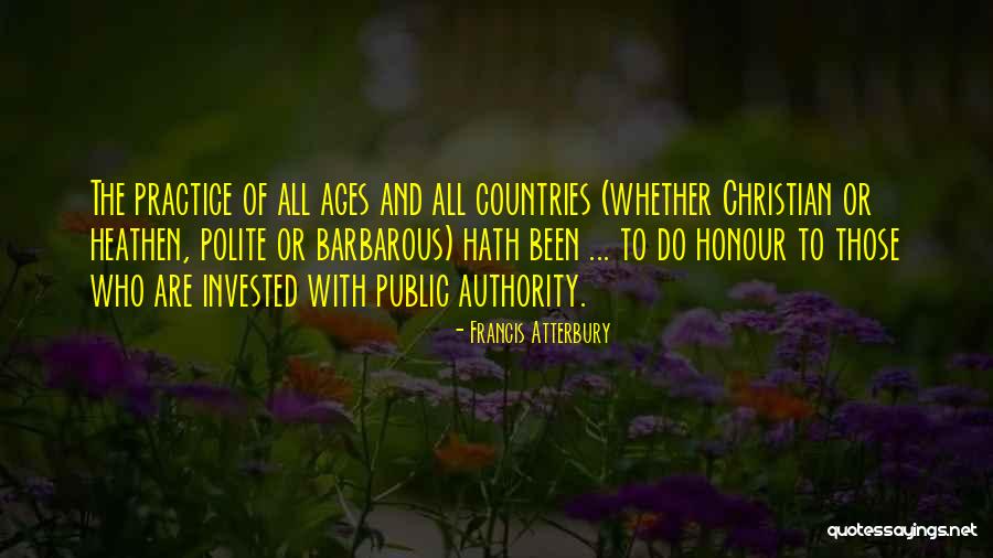 Hinnen Coaching Quotes By Francis Atterbury Hinnen Coaching Quotes By Francis Atterbury