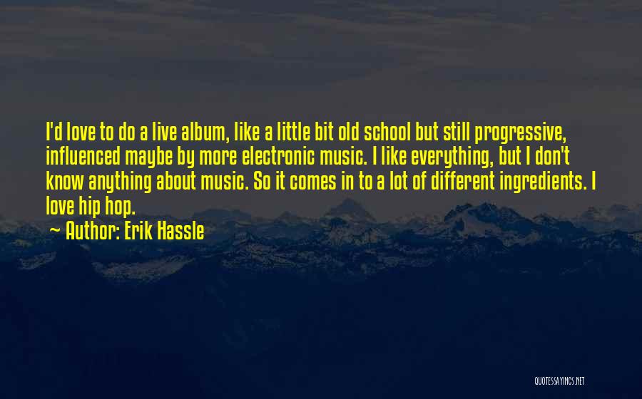 Hip Hop Love Quotes By Erik Hassle