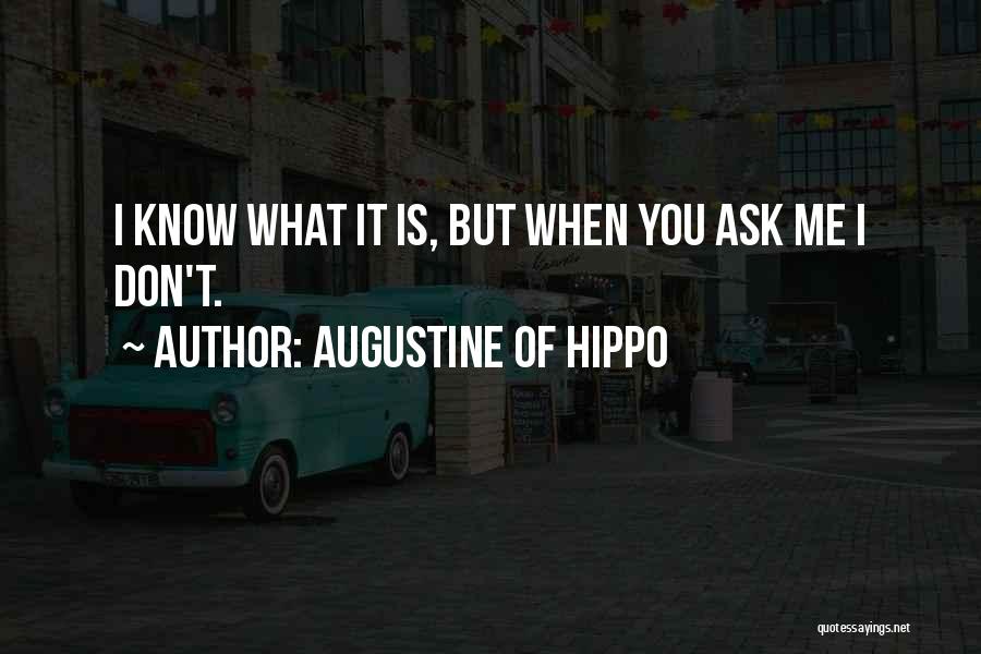 Hippo Quotes By Augustine Of Hippo