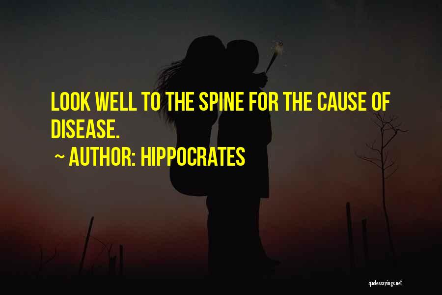 Hippocrates Spine Quotes By Hippocrates