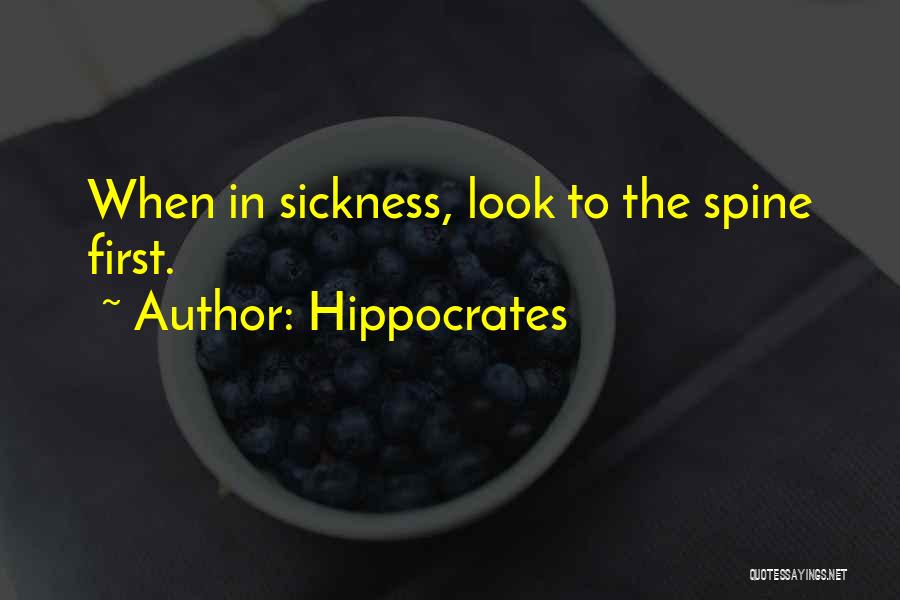 Hippocrates Spine Quotes By Hippocrates