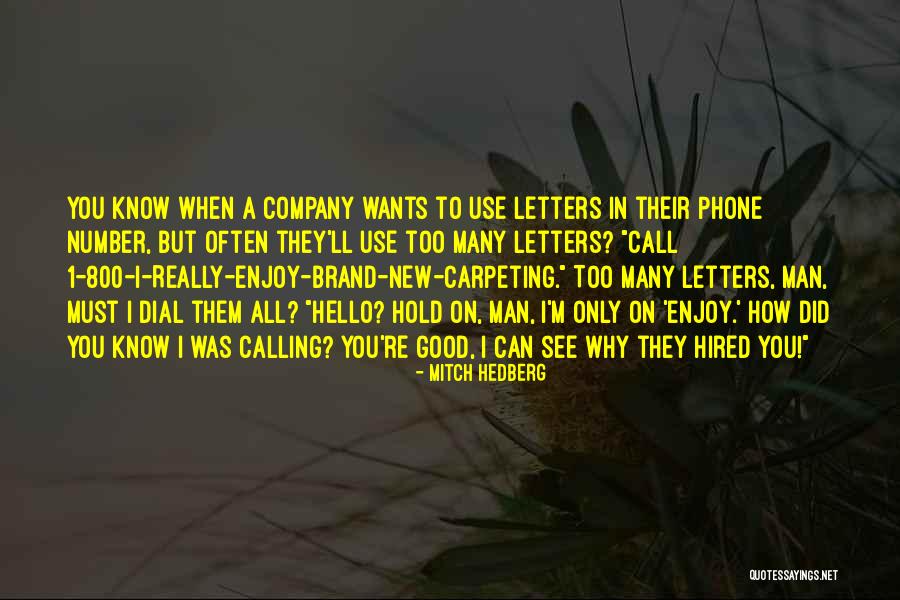 Hired Man Quotes By Mitch Hedberg Hired Man Quotes By Mitch Hedberg