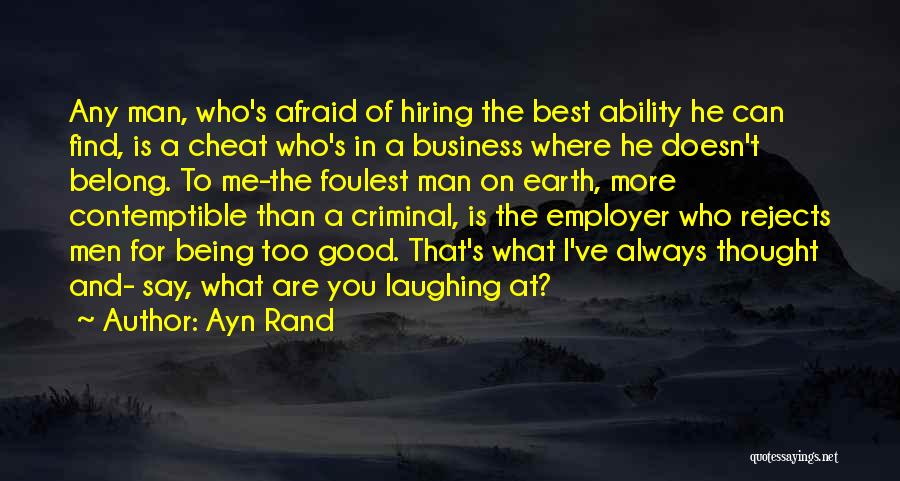 Hiring Quotes By Ayn Rand