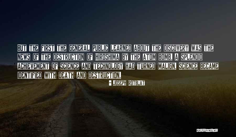 Hiroshima Quotes By Joseph Rotblat Hiroshima Quotes By Joseph Rotblat