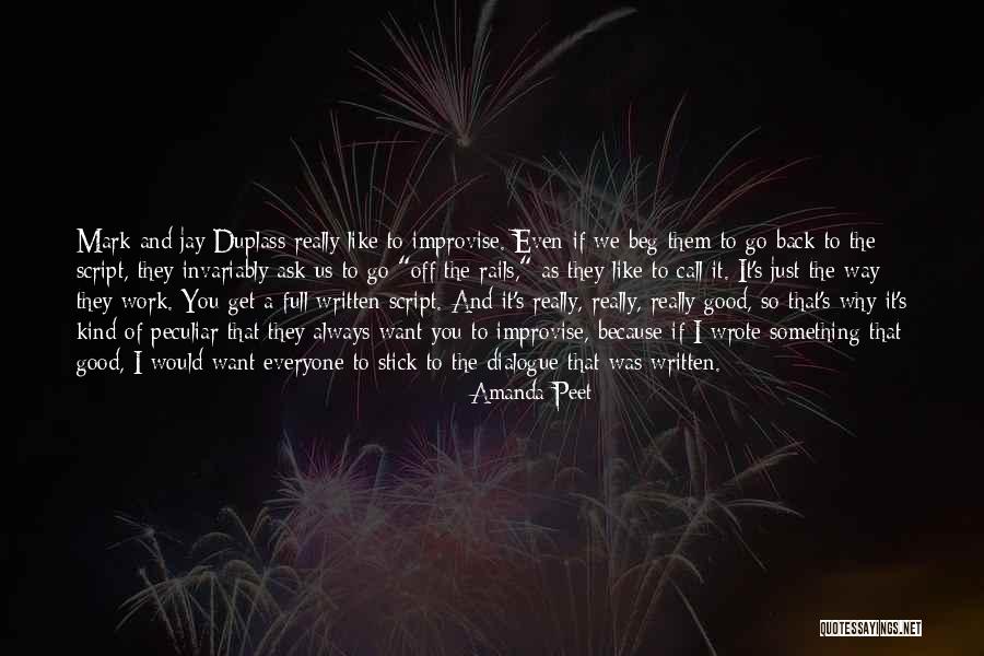 Hirschauer Barnhart Quotes By Amanda Peet Hirschauer Barnhart Quotes By Amanda Peet