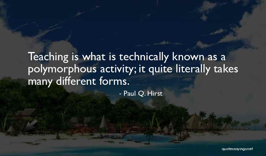 Hirst Quotes By Paul Q. Hirst