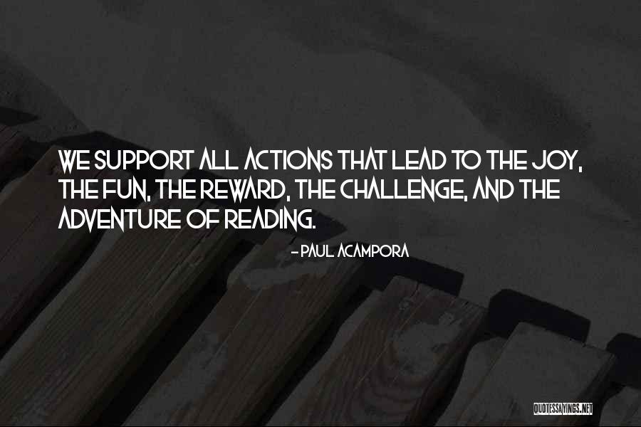 His Actions Lead Quotes By Paul Acampora His Actions Lead Quotes By Paul Acampora