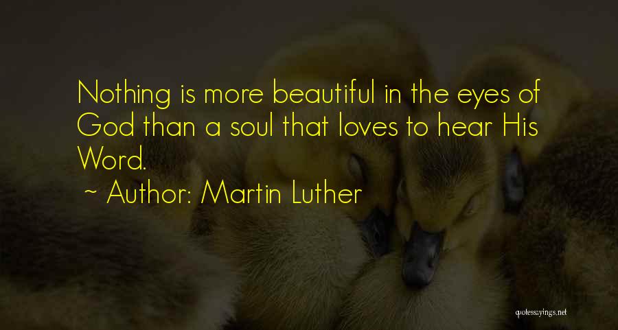 His Beautiful Soul Quotes By Martin Luther