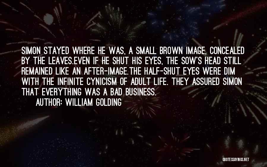 His Brown Eyes Quotes By William Golding