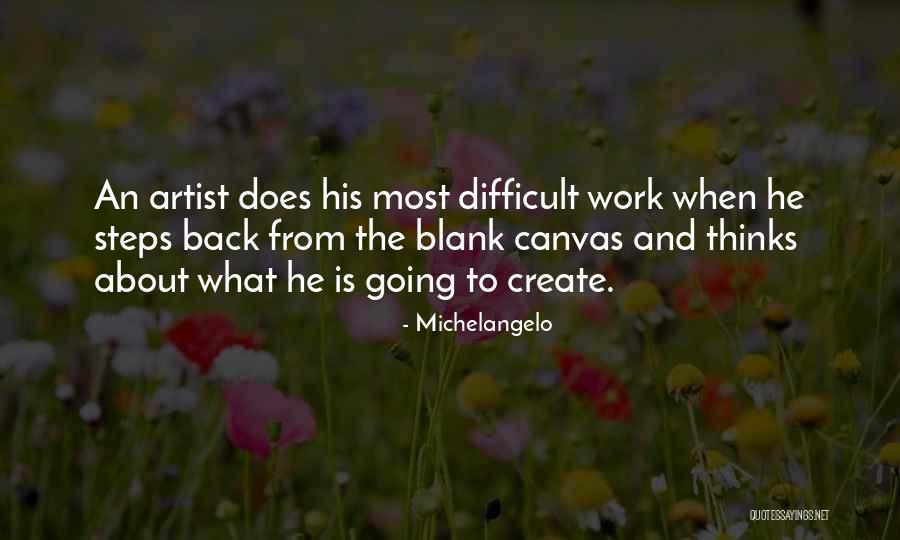 His Canvas Quotes By Michelangelo His Canvas Quotes By Michelangelo