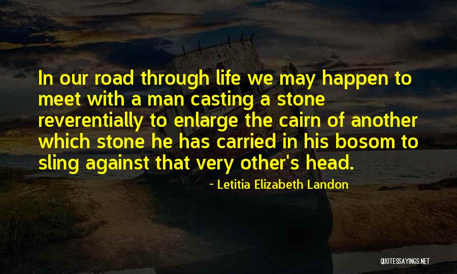 His Head Stone Quotes By Letitia Elizabeth Landon His Head Stone Quotes By Letitia Elizabeth Landon