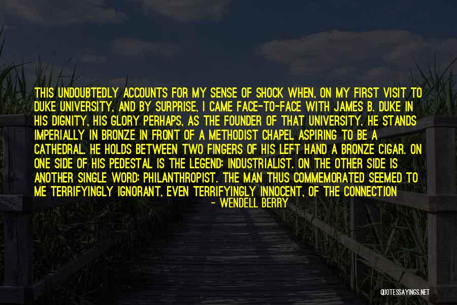 His Innocent Face Quotes By Wendell Berry His Innocent Face Quotes By Wendell Berry