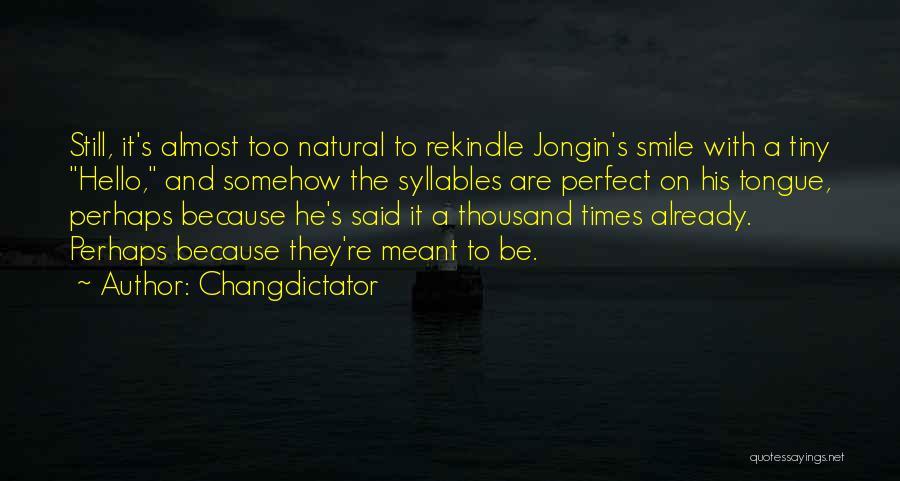 His Perfect Smile Quotes By Changdictator