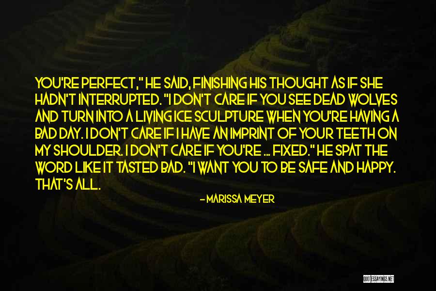 His Shoulder Love Quotes By Marissa Meyer His Shoulder Love Quotes By Marissa Meyer