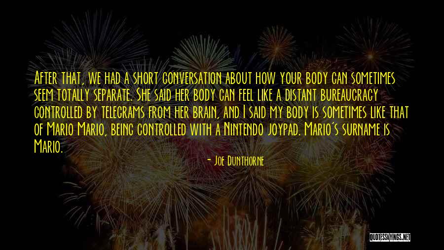 His Surname Quotes By Joe Dunthorne His Surname Quotes By Joe Dunthorne