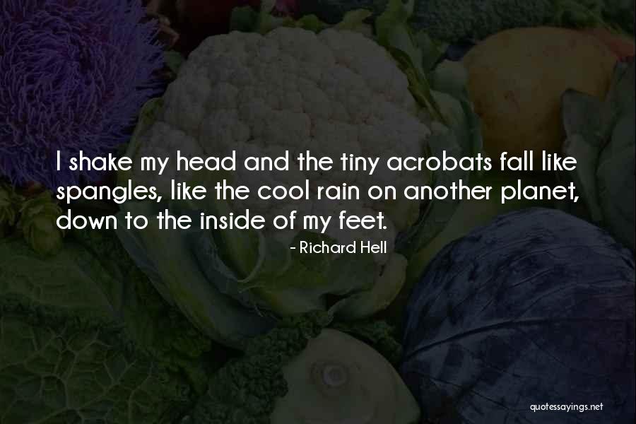 His Tiny Feet Quotes By Richard Hell His Tiny Feet Quotes By Richard Hell