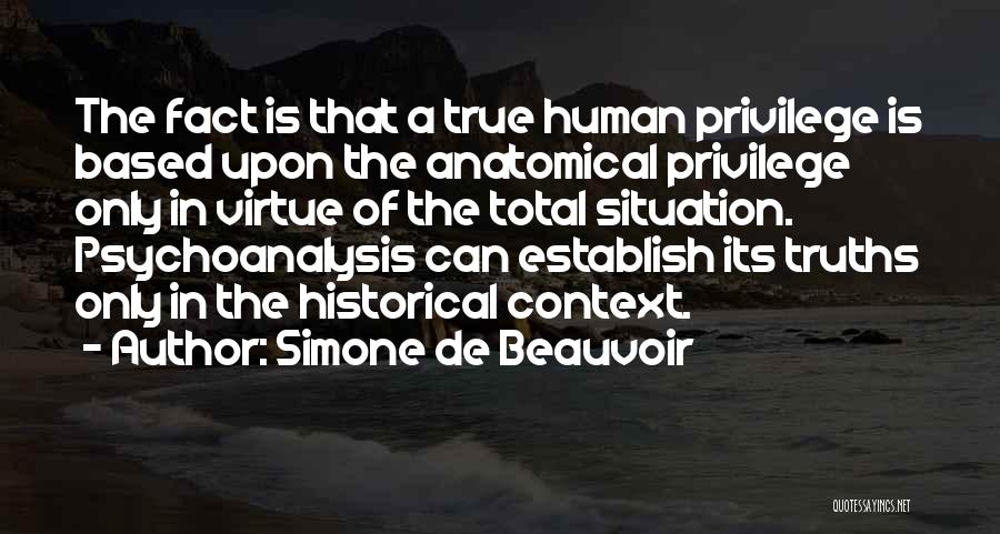 Historical Context Quotes By Simone De Beauvoir