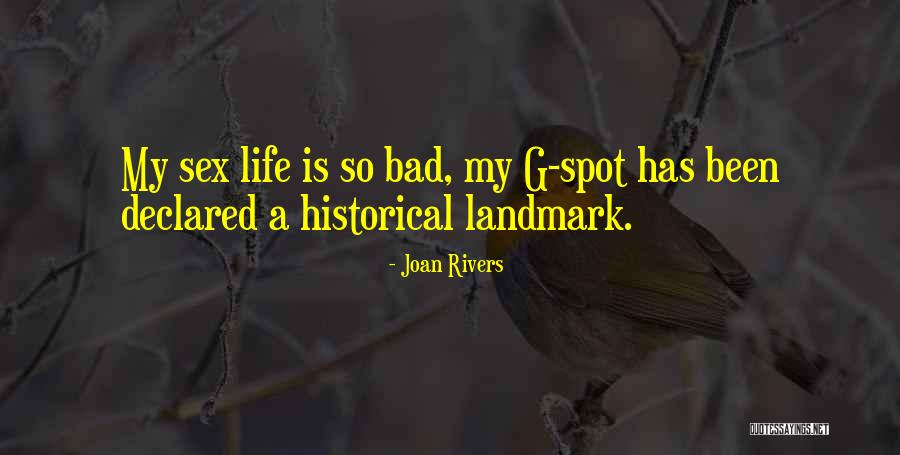 Historical Landmark Quotes By Joan Rivers