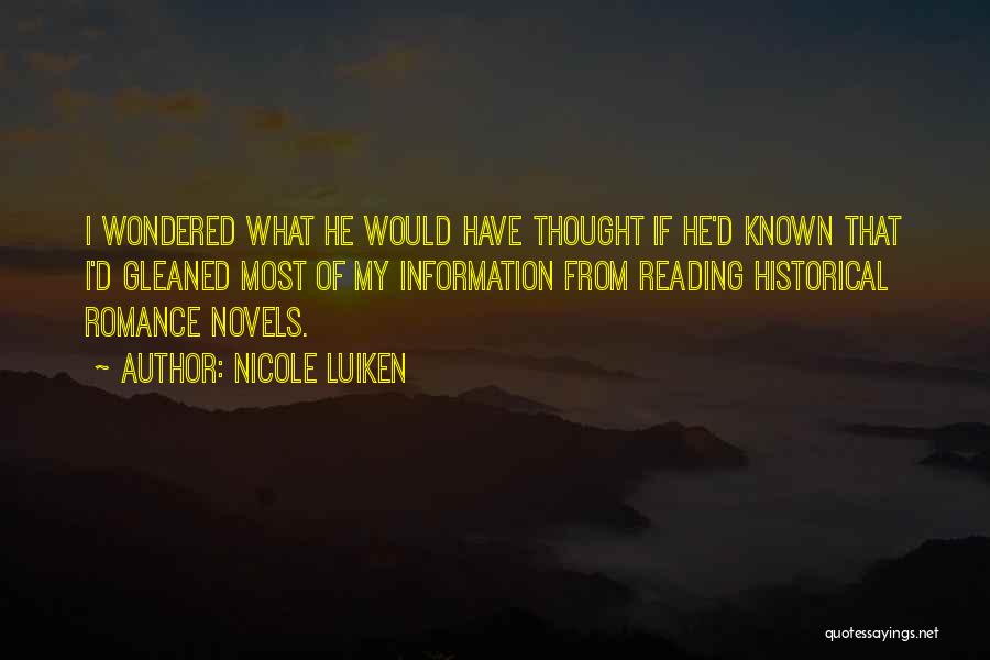 Historical Novels Quotes By Nicole Luiken