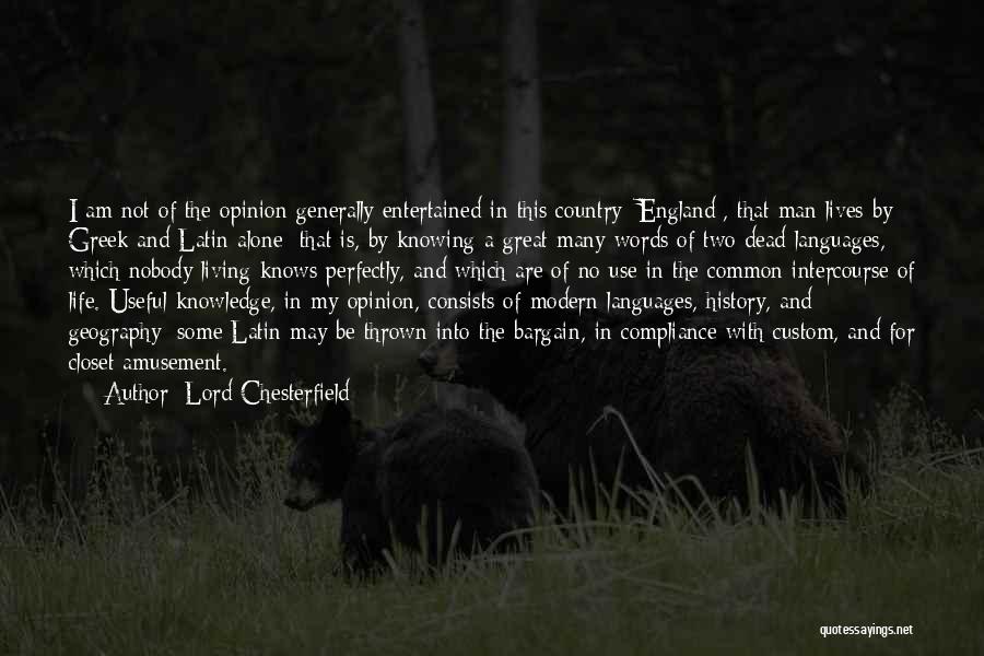 History And Geography Quotes By Lord Chesterfield