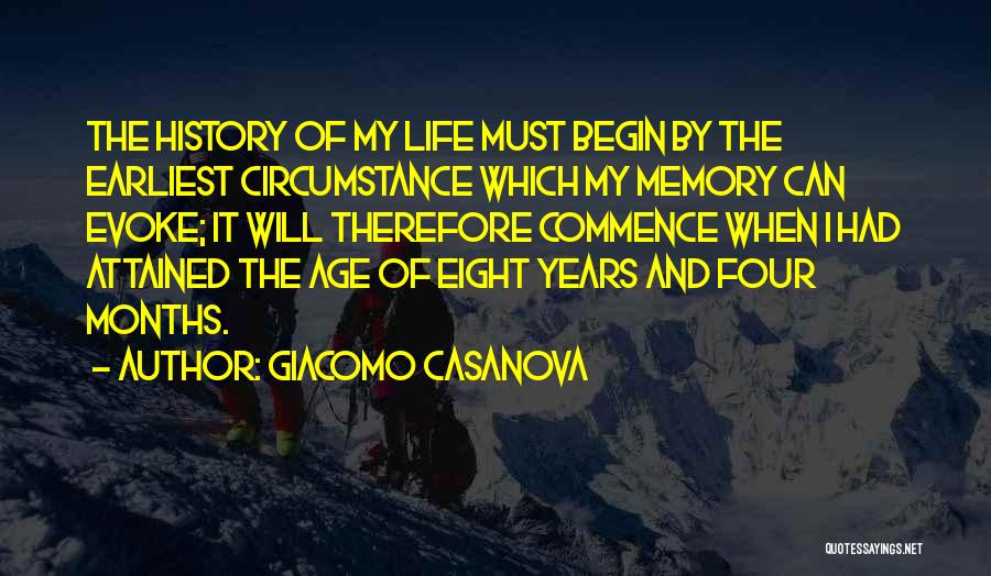 History And Memory Quotes By Giacomo Casanova