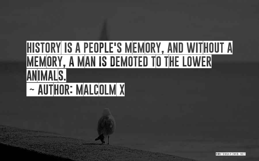 History And Memory Quotes By Malcolm X