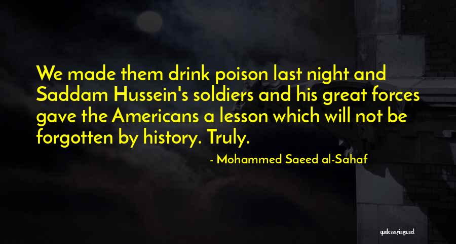 History And Quotes By Mohammed Saeed Al-Sahaf