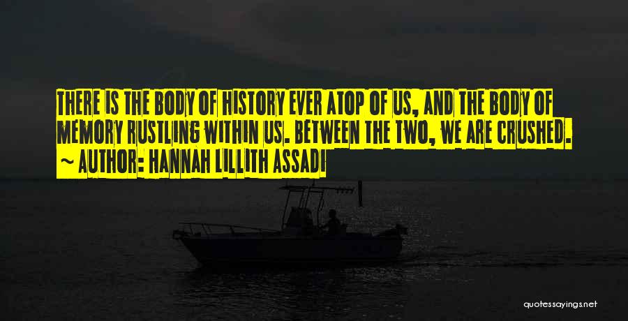 History And The Past Quotes By Hannah Lillith Assadi