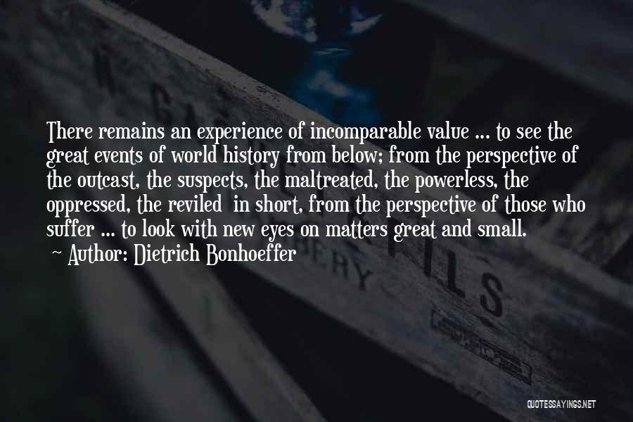 History From Below Quotes By Dietrich Bonhoeffer