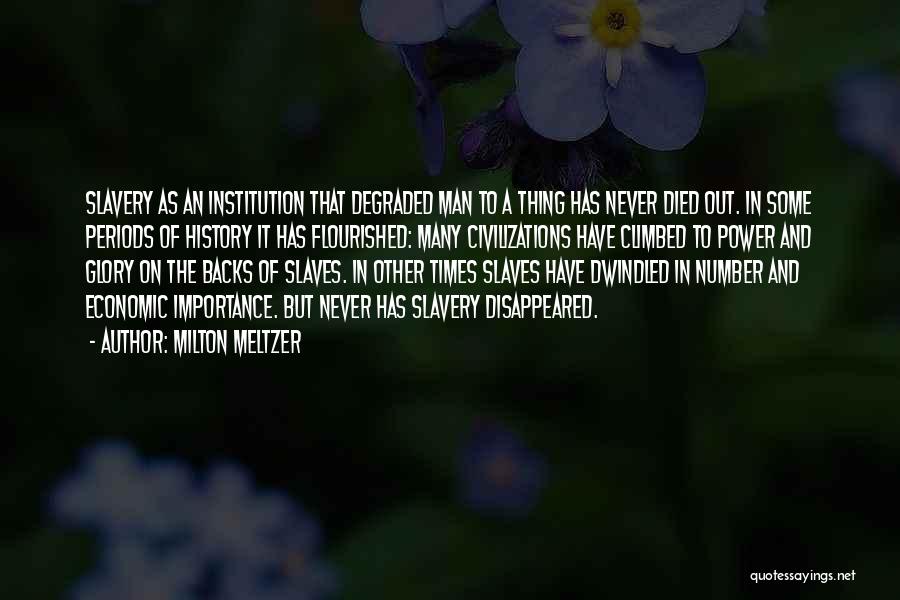 History Importance Quotes By Milton Meltzer