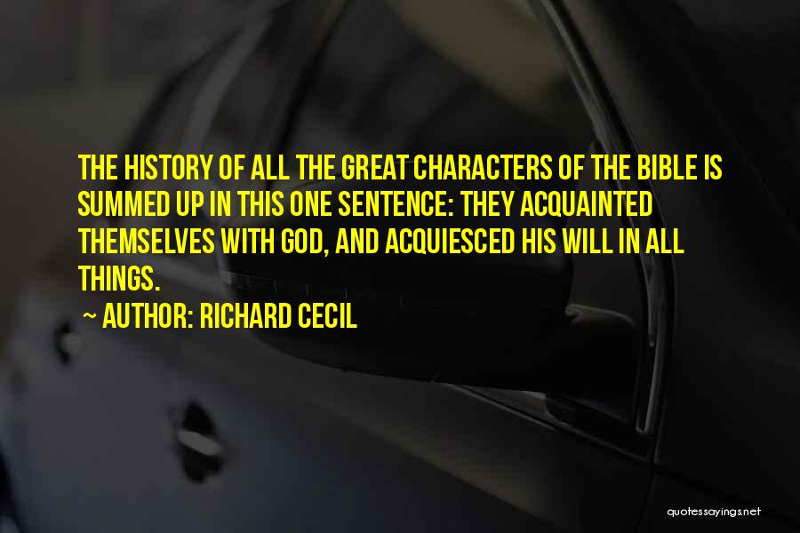 History In The Bible Quotes By Richard Cecil