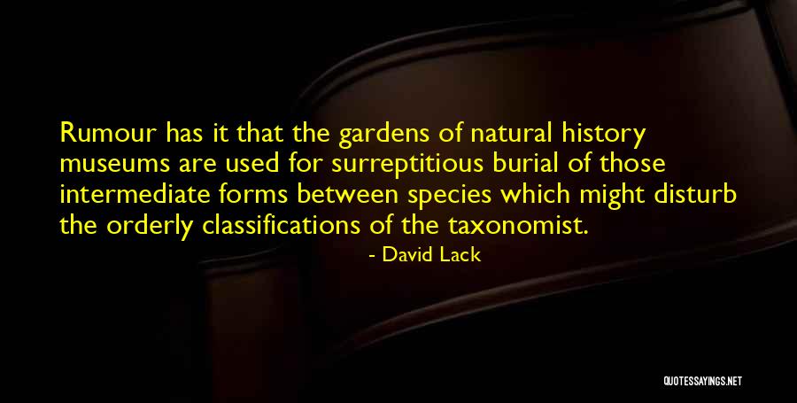 History Museums Quotes By David Lack History Museums Quotes By David Lack