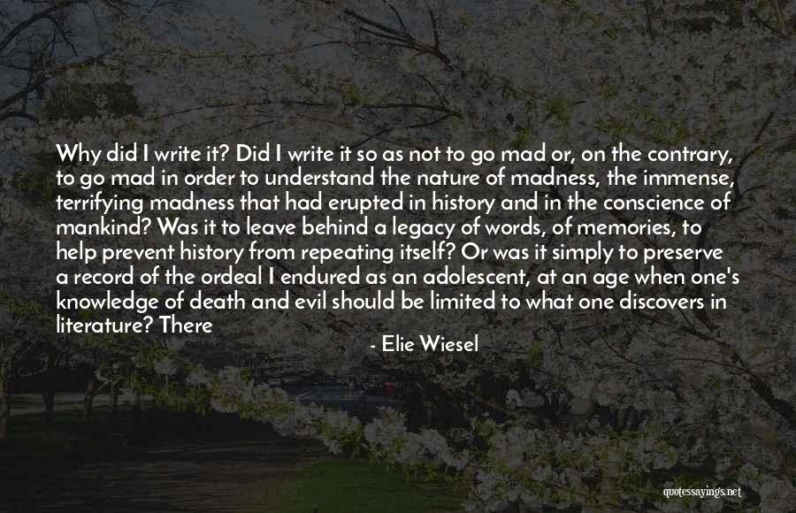 History Not Repeating Quotes By Elie Wiesel