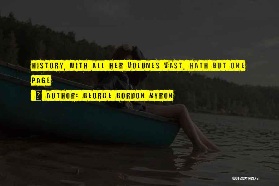 History Not Repeating Quotes By George Gordon Byron