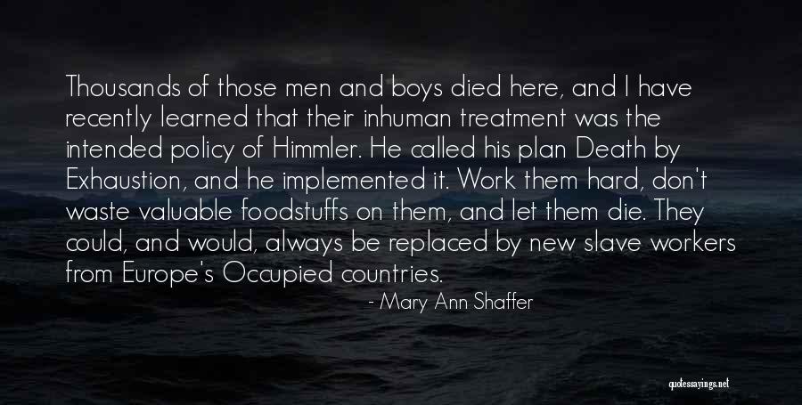 History Of Europe Quotes By Mary Ann Shaffer History Of Europe Quotes By Mary Ann Shaffer