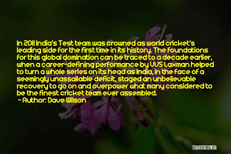 History Of India Quotes By Dave Wilson