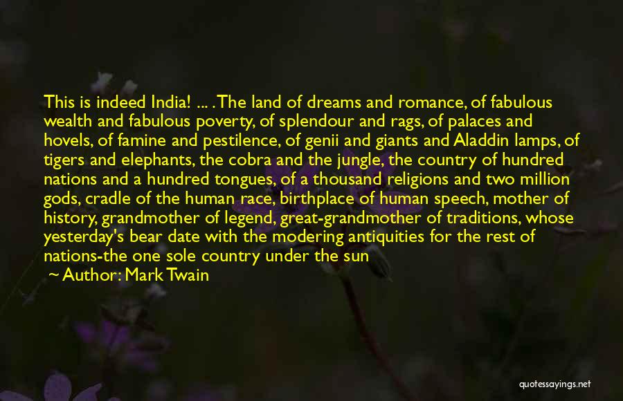 History Of India Quotes By Mark Twain