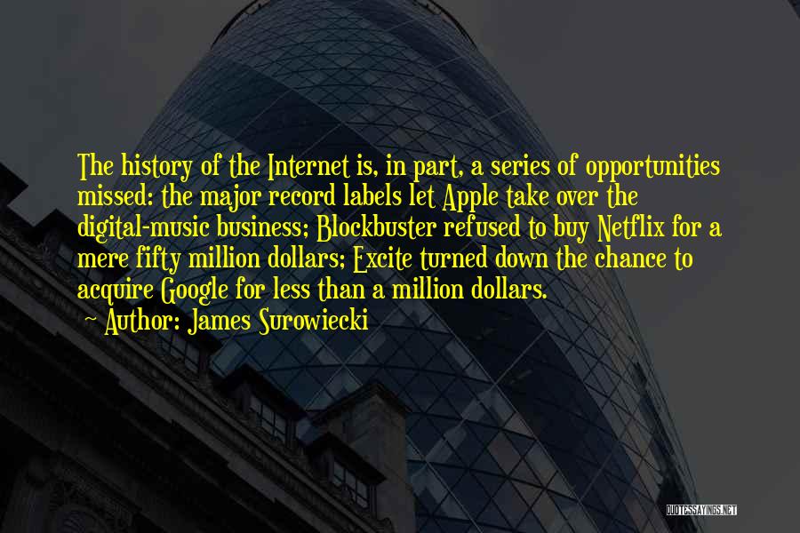 History Of The Internet Quotes By James Surowiecki