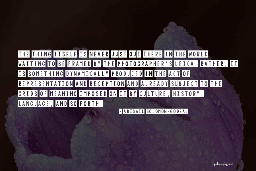 History Subject Quotes By Abigail Solomon-Godeau History Subject Quotes By Abigail Solomon-Godeau