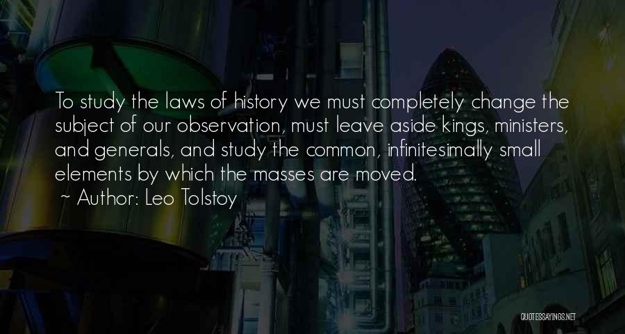 History Subject Quotes By Leo Tolstoy
