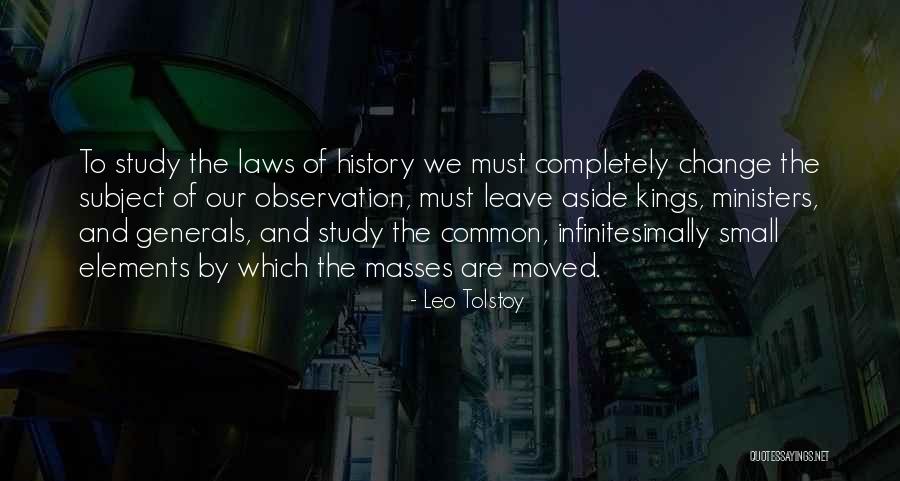 History Subject Quotes By Leo Tolstoy