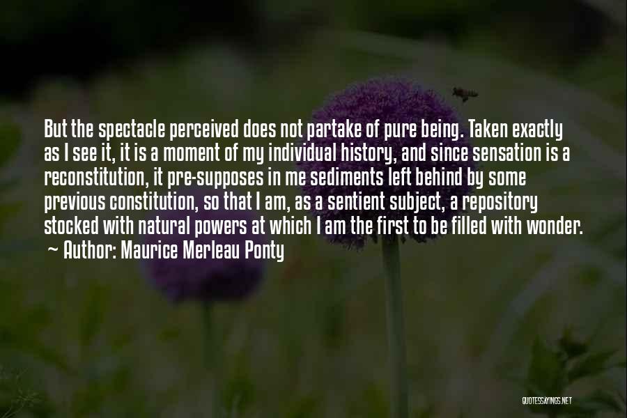 History Subject Quotes By Maurice Merleau Ponty