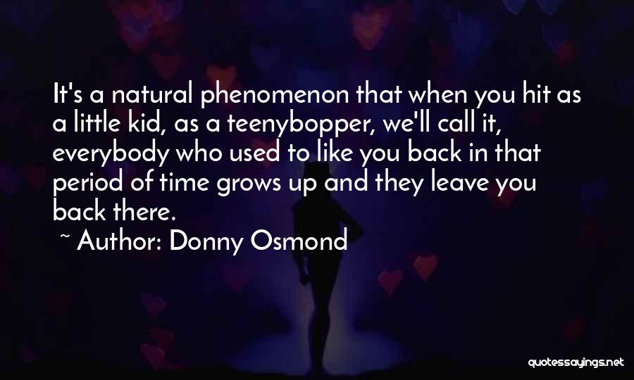 Hit Back Quotes By Donny Osmond