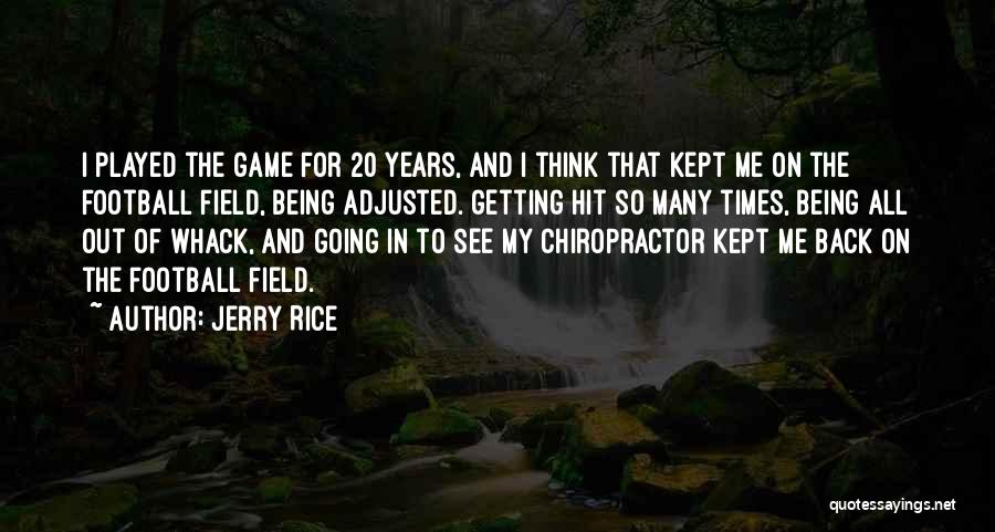 Hit Back Quotes By Jerry Rice
